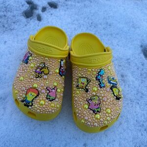 SpongeBob SquarePants Custom Crocs ||Sz 7 || Used in Excellent Condition